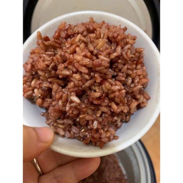 1kg Gạo lứt ĐỎ ĐIỆN BIÊN (Cơm dẻo nấu ko cần ngâm) ăn kiêng giảm cân Eatclean (Túi hút chân không)