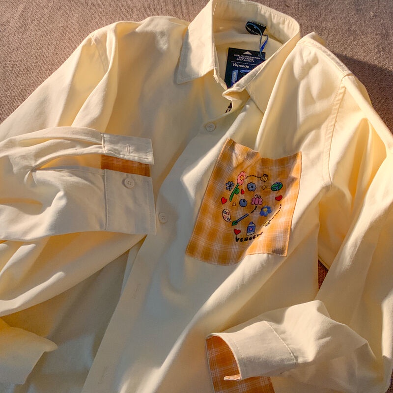 Áo sơ mi họa tiết hoạt hình thời trang cá tính