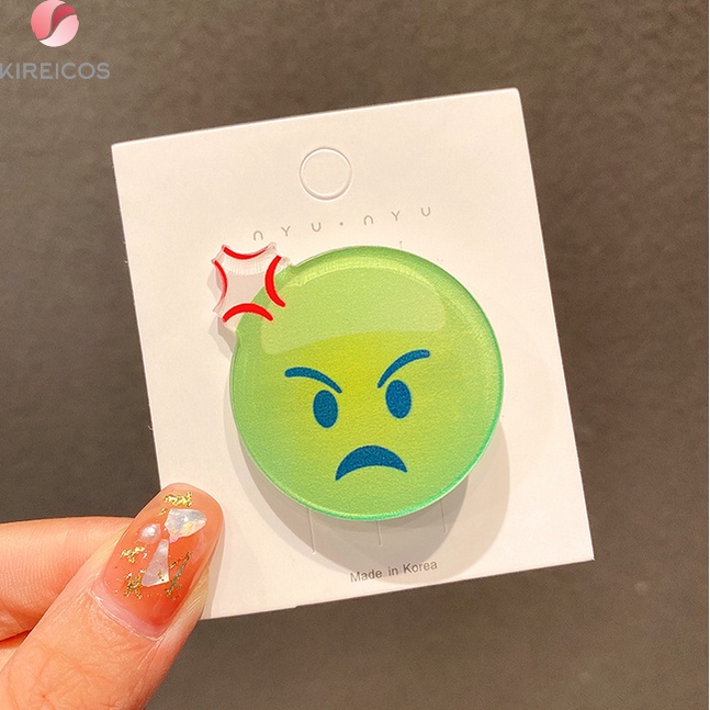 1 Kẹp Tóc Biểu Tượng Emojis Siêu Cute Phô Mai Que