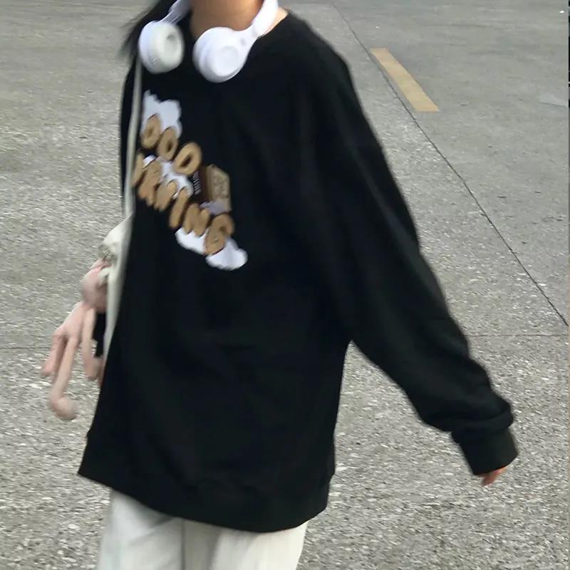 NRVP Áo Thun Nữ Dài Tay Cổ Tròn Thời Trang Hàn