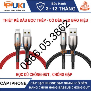 Cáp sạc iphone 2 mét sạc nhanh bọc thép hàng chính hãng baseus 2019
