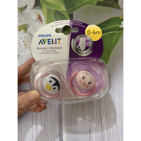 Ti giả Avent cho bé 0-6m set 2 chiếc