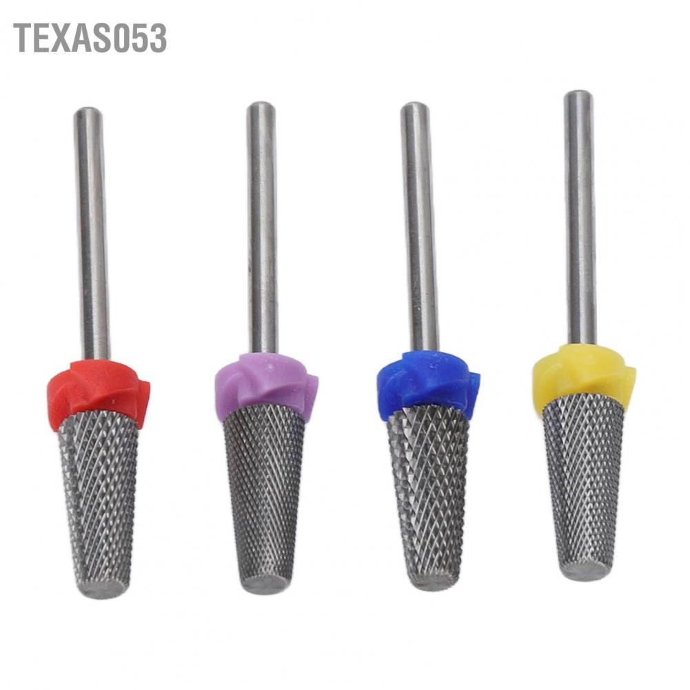 [Hàng mới về] Set 4 đầu mài móng đán bằng loại bỏ lớp sơn gel bằng vonfram cacbua tiện dụng