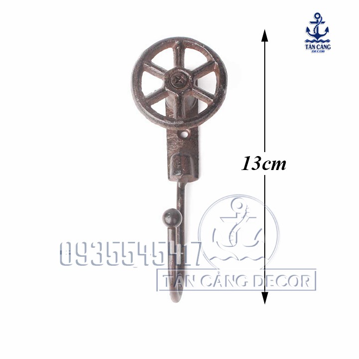 Móc Treo Hình Bánh Xe Vintage 1 - KT : 16cm - A063011