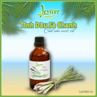 Tinh Dầu Sả Chanh Leviter 100ml, Nguyên Liệu Xông Máy Khuếch Tán, Sản Xuất Xịt Phòng, Mỹ Phẩm