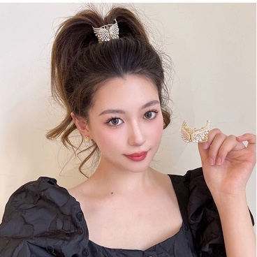 Kẹp Tóc Càng Cua Đính Cánh Thiên Thần Thiết Kế Lưng Cao Thời Trang Mùa Hè Cho Nữ