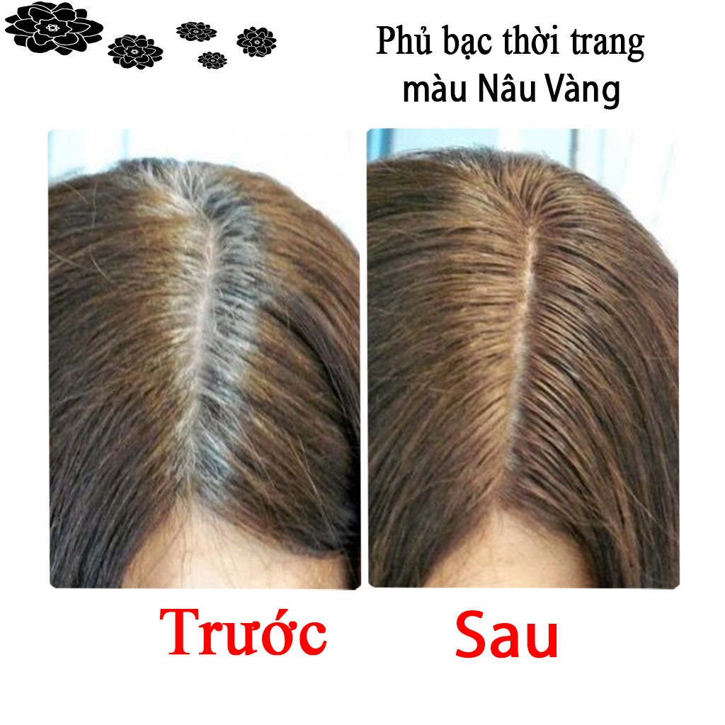 Thuốc Nhuộm Tóc Phủ Bạc Màu Thời Trang Nâu Socola - Nâu đỏ - Nâu vàng - Nâu Mocha Ăn Bạc 100% ( Tặng Trợ Nhuộm )