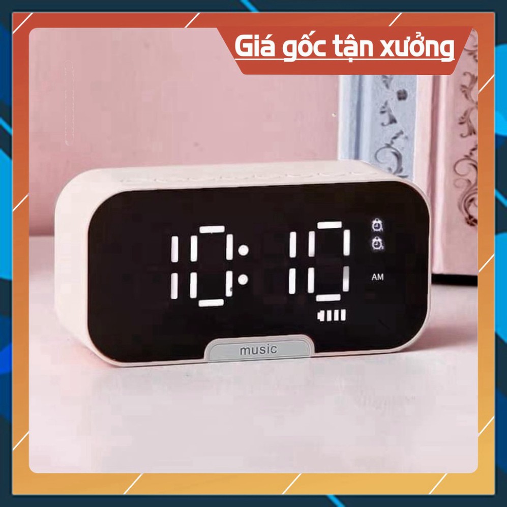 [ sale mùa hè] Loa bluetooth mini kèm đồng hồ báo thức .