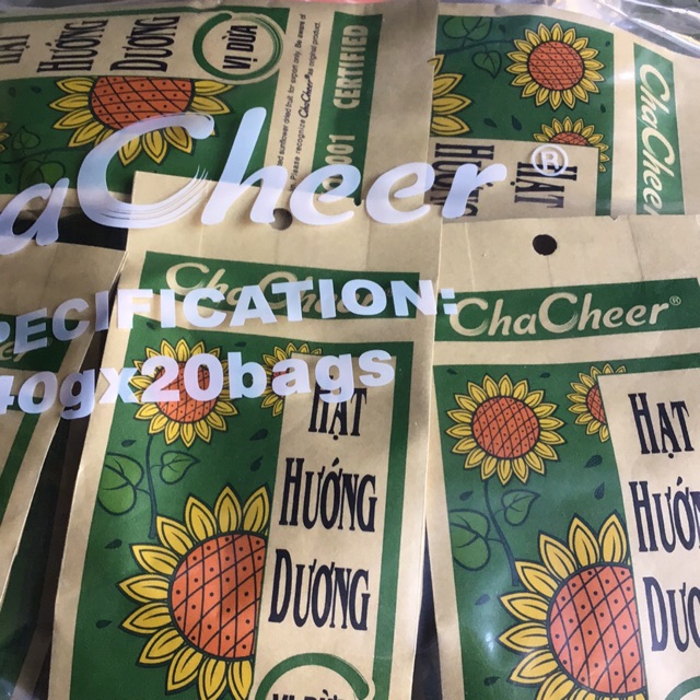 (Sẵn hàng, bán sĩ rẻ nhất shopee) combo 20 gói hướng dương dừa chacheer