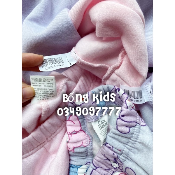 Bộ Nỉ Bé Gái In Hình Delta