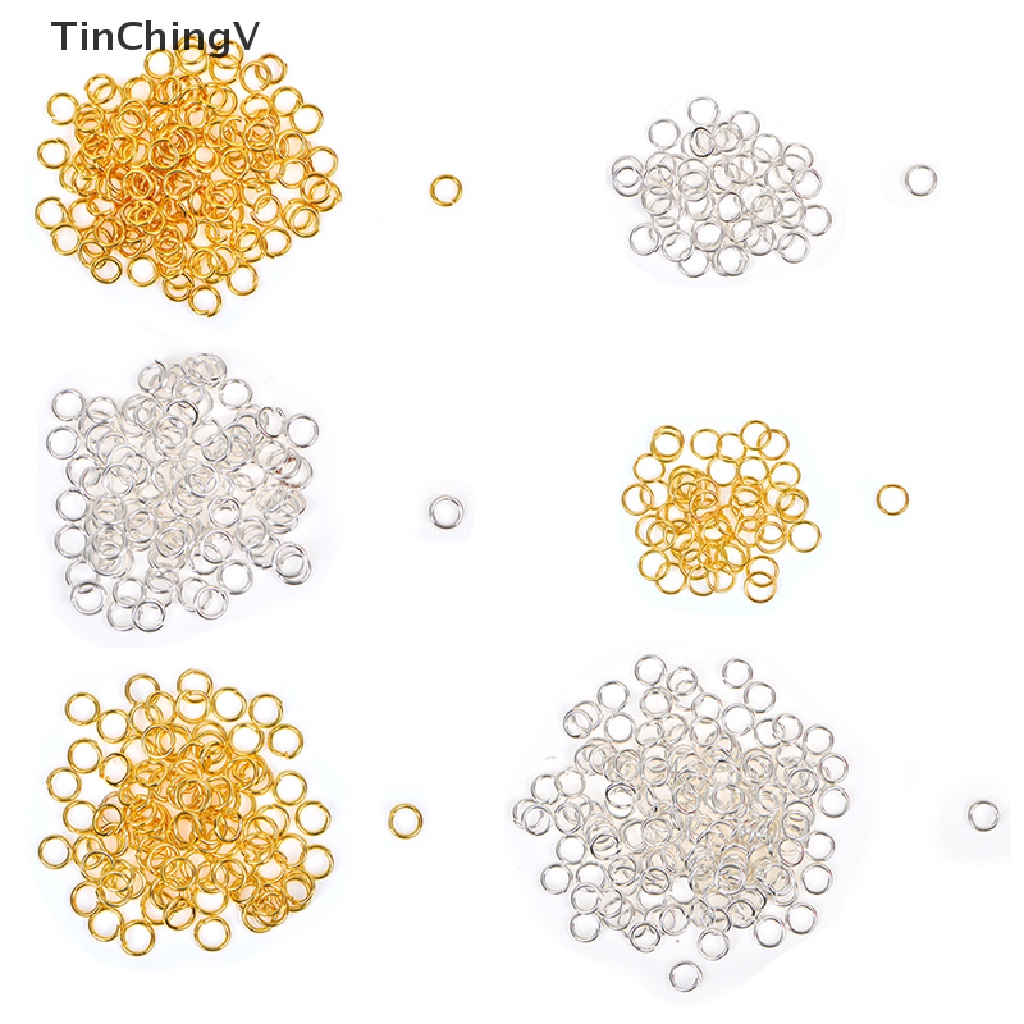 Vòng Nối Mở 3 / 4 / 6mm Màu Vàng / Bạc Làm Trang Sức DIY