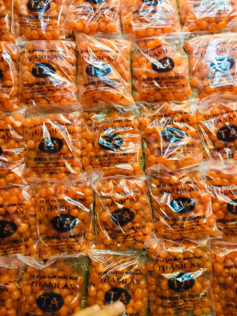 Trứng muối đóng túi 100 quả /1 túi Thanh An sz 14gr