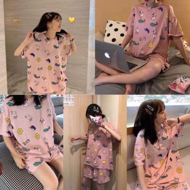 Đồ ngủ nữ cotton thun sữa cộc tay pijama Đồ bộ nữ cộc tay dễ thương mùa hè chất mát nhiều hoạ tiết đẹp sia clothing