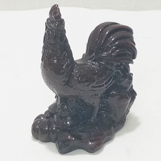 Tượng 12 con giáp gà nhỏ màu gỗ