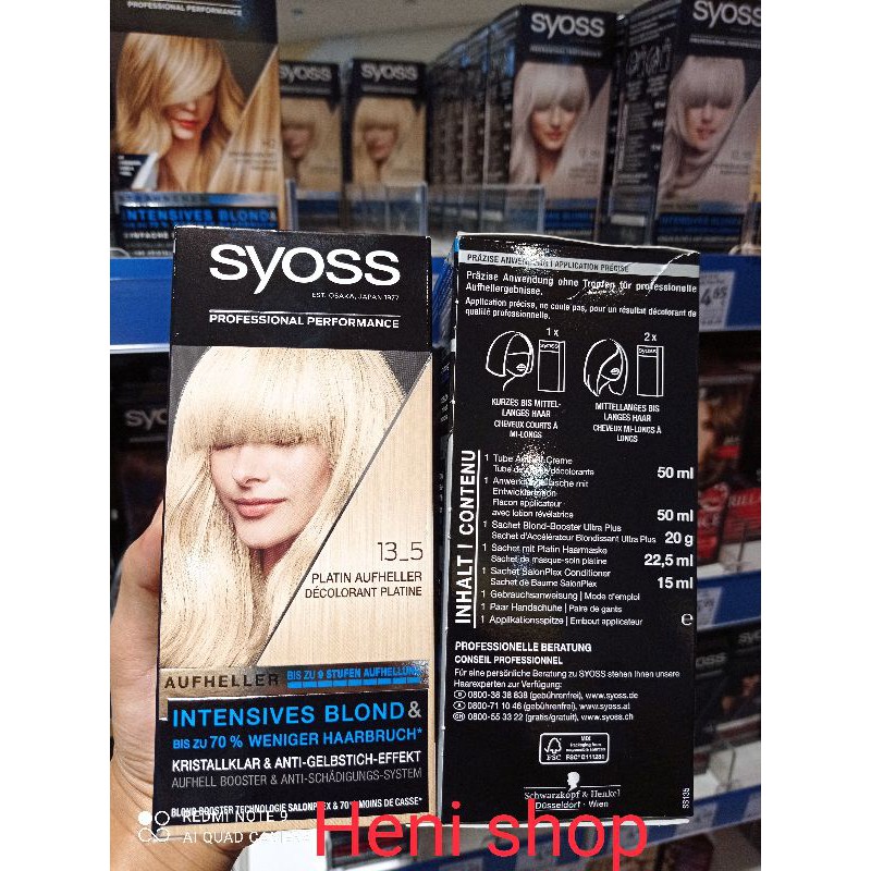 Tẩy Tóc Syoss Đức 13-0, 13-5 | BigBuy360 - bigbuy360.vn