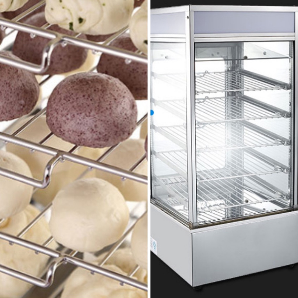 Tủ bánh bao, tủ kính hấp nóng trưng bày bánh bao 5 tầng_HÀNG CHÍNH HÃNG BAO HÀNH 12 THÁNG