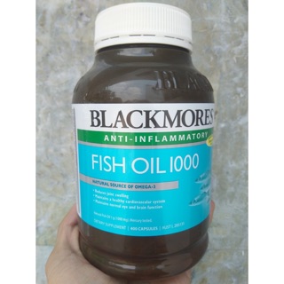 Dầu cá có mùi Blackmores Omega 3 Fish Oil 1000mg 400 viên