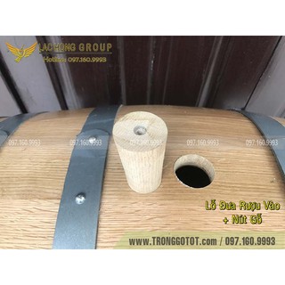 THÙNG GỖ SỒI NGÂM Ủ RƯỢU 100 LÍT
