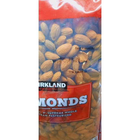 Hạnh nhân sấy khô Kirkland Almonds 1,36kg