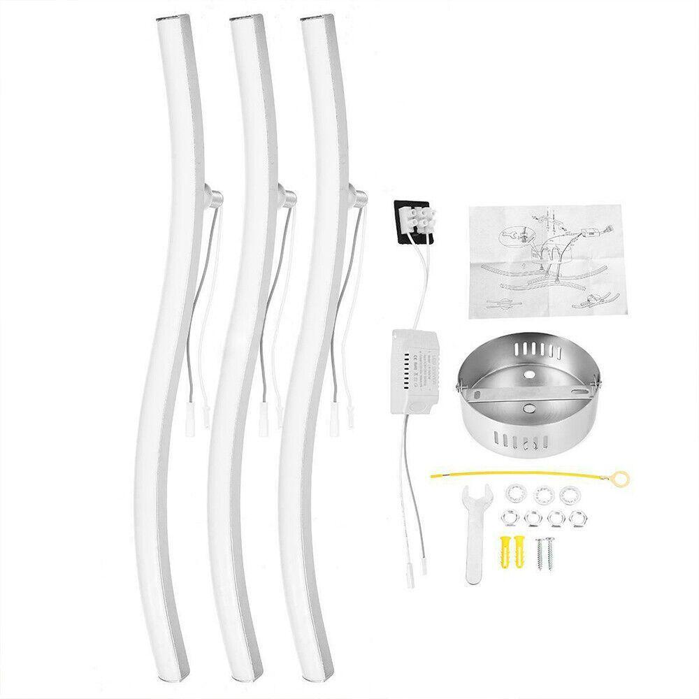 Đèn Trần 3 Màu Hình Sóng Biển Độc Đáo Trang Trí Phòng Khách / Phòng