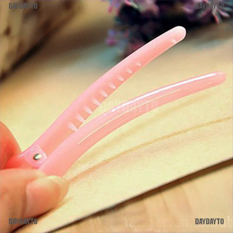 Set 10 Kẹp Tóc Răng Cá Sấu Bằng Nhựa Nhiều Màu Sắc DIY