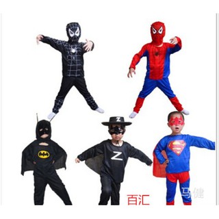 Trang phục Halloween , quần áo kèm mũ của các anh hùng cho bé trai