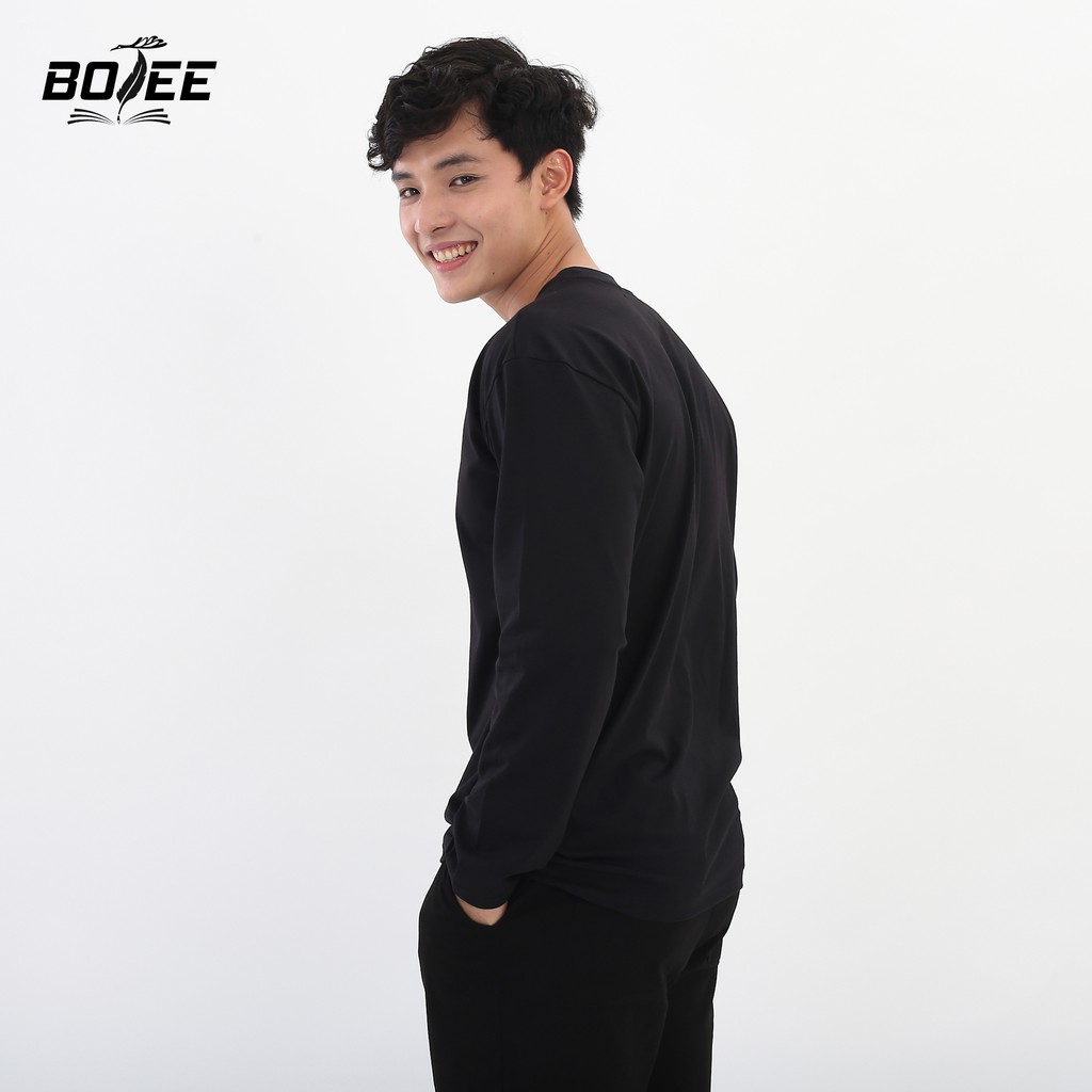 Áo thun dài tay trơn Basic BOTEE form rộng unisex nam nữ | BigBuy360 - bigbuy360.vn