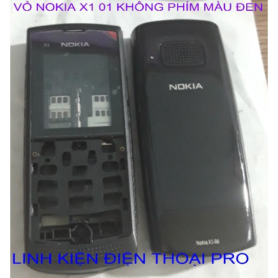 VỎ NOKIA X1 01 KHÔNG PHÍM MÀU ĐEN