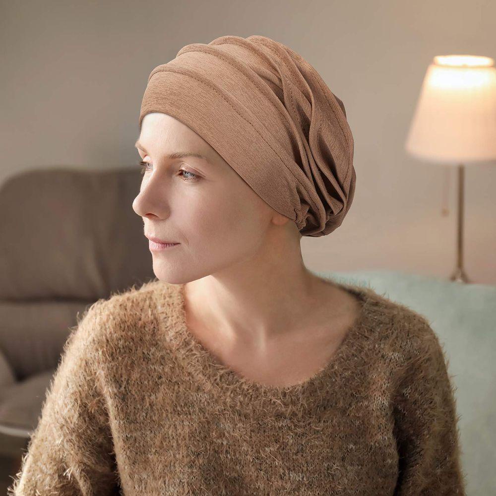 Khăn Trùm Đầu Bằng Cotton Màu Trơn Mềm Mại Giữ Ấm Cho Phụ Nữ Hồi Giáo