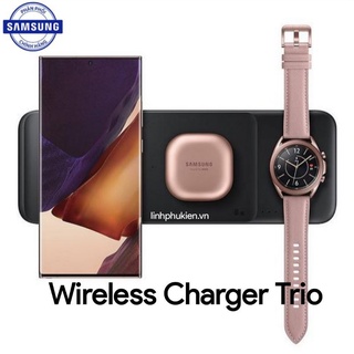 Đế sạc nhanh không dây 3 trong 1 Samsung Wireless Charger Trio EP-P6300 chính hãng