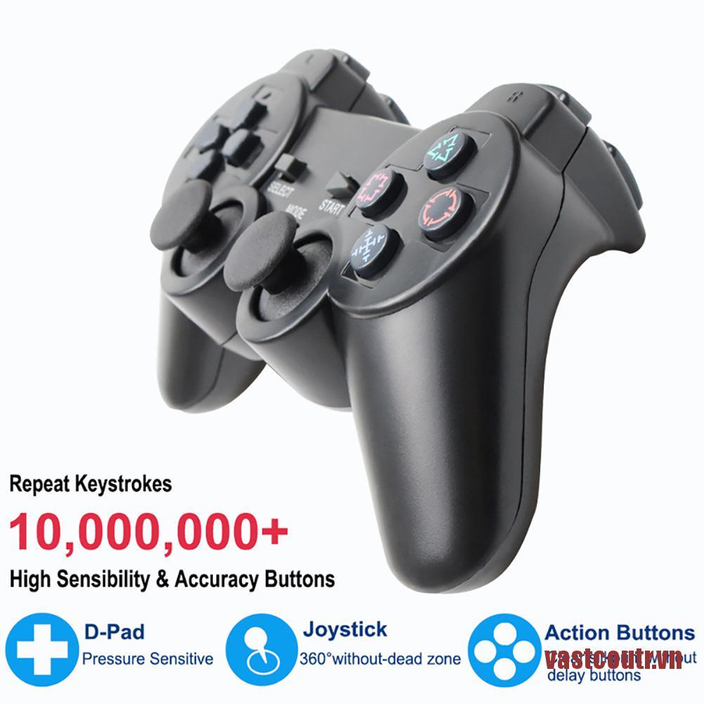 VASTR 2.4G Wireless Controller Dual Vibration Joystick Gamepad With Receiver For PS2