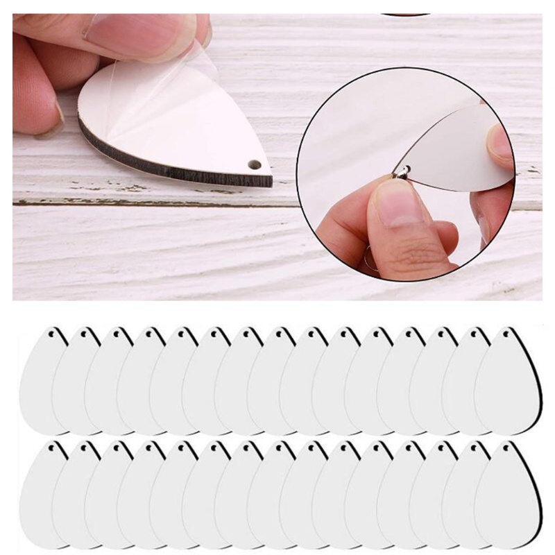 Flgo Khuyên Tai Chuyển Nhiệt Trống In Họa Tiết Làm Trang Sức Thủ Công DIY