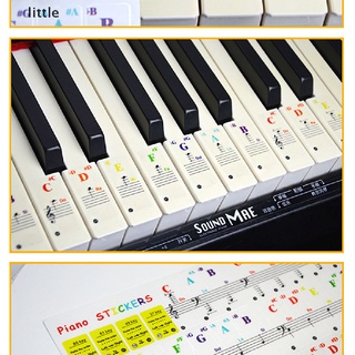 Miếng dán nốt nhạc cho bàn phím đàn piano 88 / 61 / 54 / 49 / 37 phím trong suốt