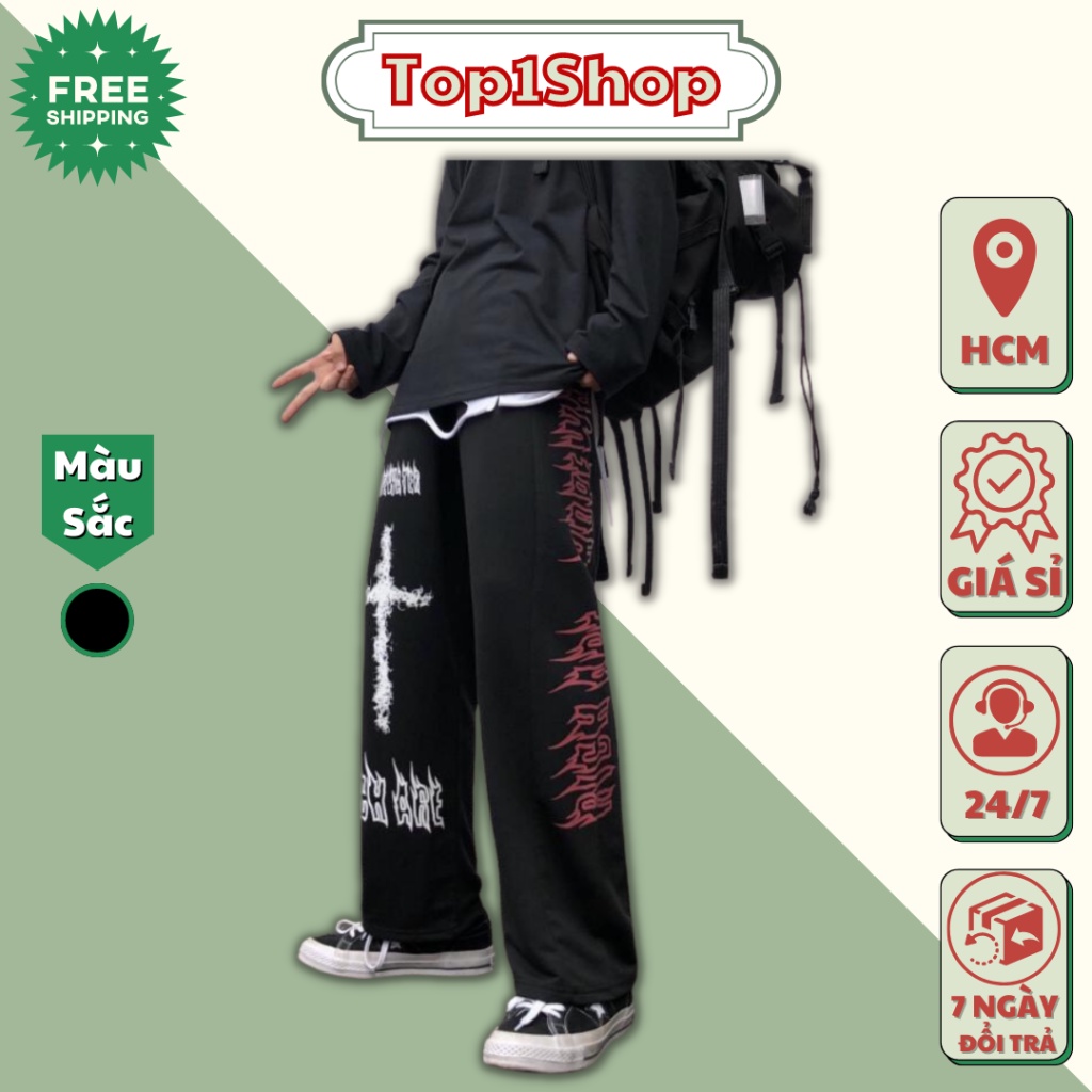 Quần Baggy Unisex, Quần Nỉ Họa Tiết Whale Thời Trang Chất Vải Co Giãn Mềm Mịn, Không Xù Hot Trend Đom Đóm 4 Mùa