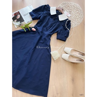 VÁY CUT OUT CỔ NƠ TAY BỒNG