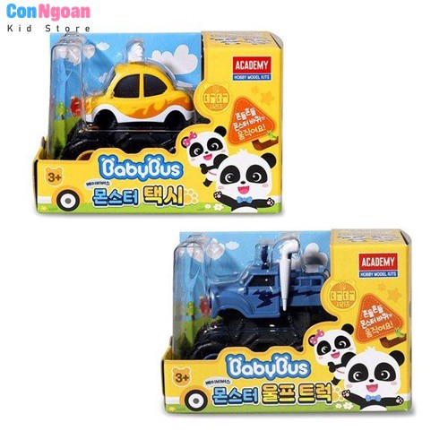 Đồ chơi biệt đội quái xế siêu xe gấu trúc Baby Bus Kiki và Miumiu 2 mẫu chính hãng Academy MSK18