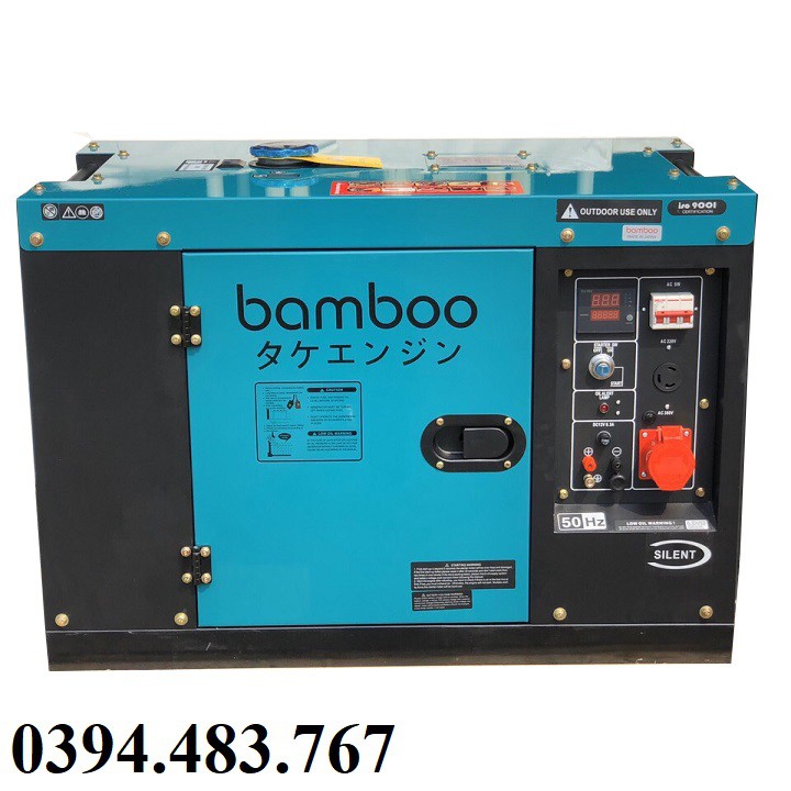 Máy Phát Điện Chạy Dầu 8kw Bamboo 9800ET 3 Pha Chống Ồn