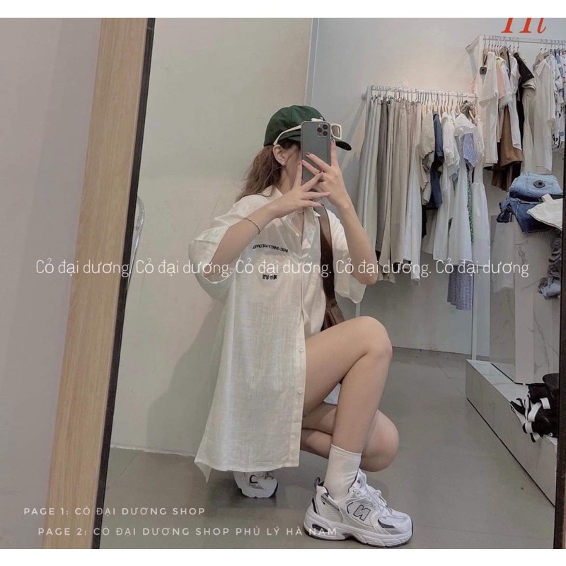 Áo sơ mi cộc tay túi hai dòng chữ HT12