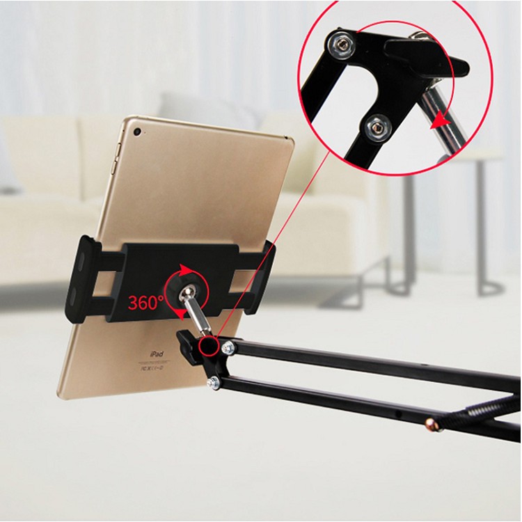 Giá Đỡ Điện Thoại, Kẹp Máy Tính Bảng Đầu Giường, Giá Đỡ Điện Thoại Kẹp Bàn Chuyên Live Stream, Tiện Dụng Đa Năng
