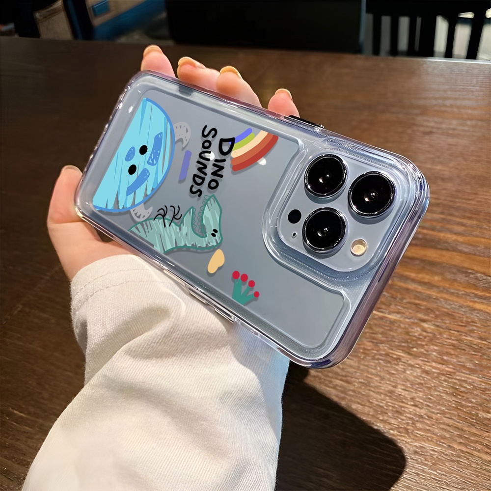 Ốp Điện Thoại Trong Suốt Hình Khủng Long Cho iphone 14 Pro Max Plus 13 11 12 7Plus X XR XS Max