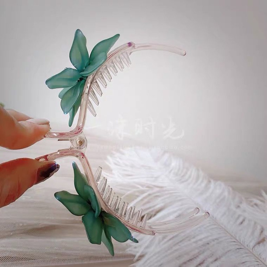Kẹp Tóc Nhựa Hình Bông Hoa Thời Trang Hàn Quốc Cho Nữ