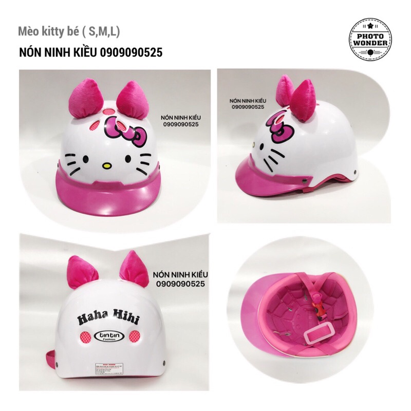 MŨ BẢO HIỂM TRẺ EM TINTIN MÈO KITTY Và PIKACHU