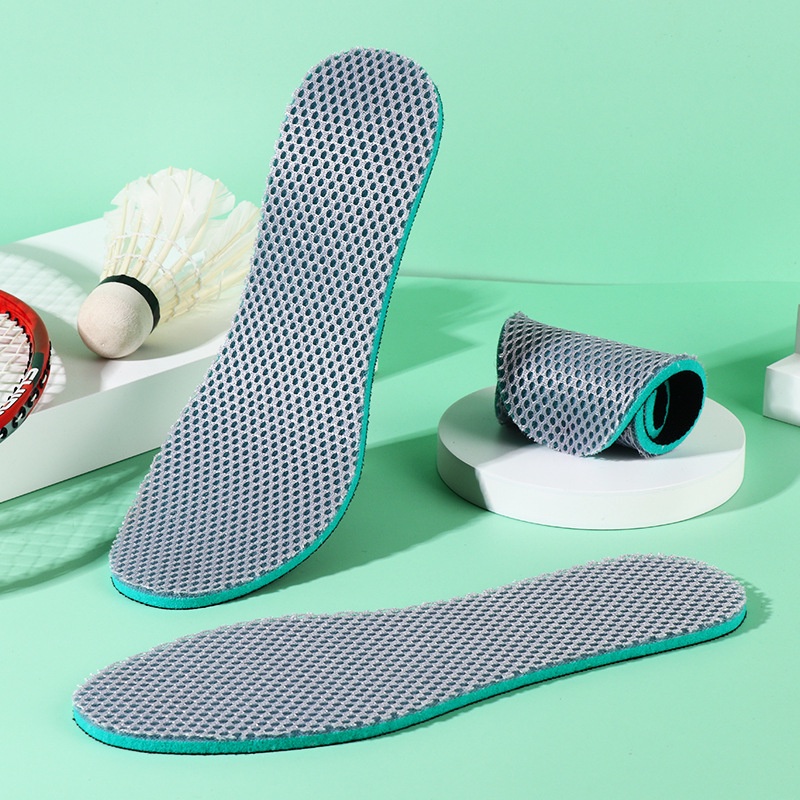 Miếng Lót Giày Bằng Xốp Lưới Thoáng Khí Thấm Hút Mồ Hôi Khử Mùi Hôi