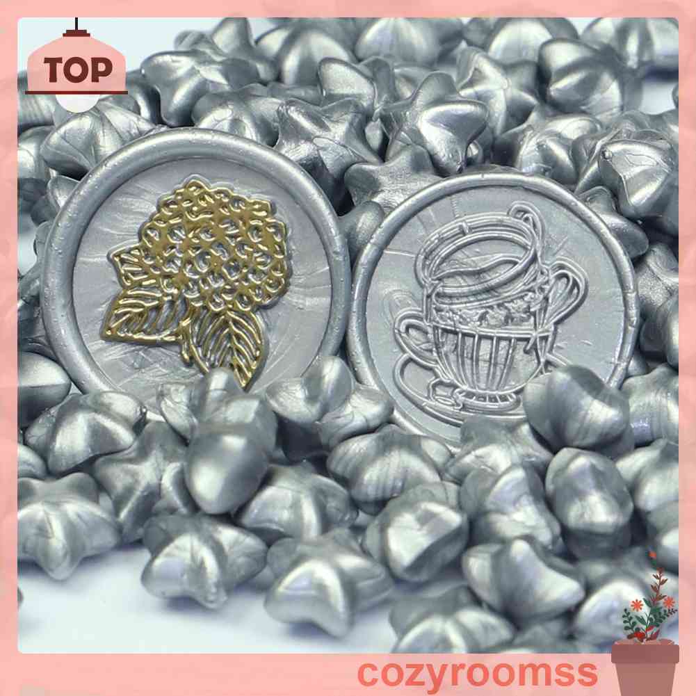 100 Hạt Sáp Niêm Phong Bì Thư Hình Ngôi Sao