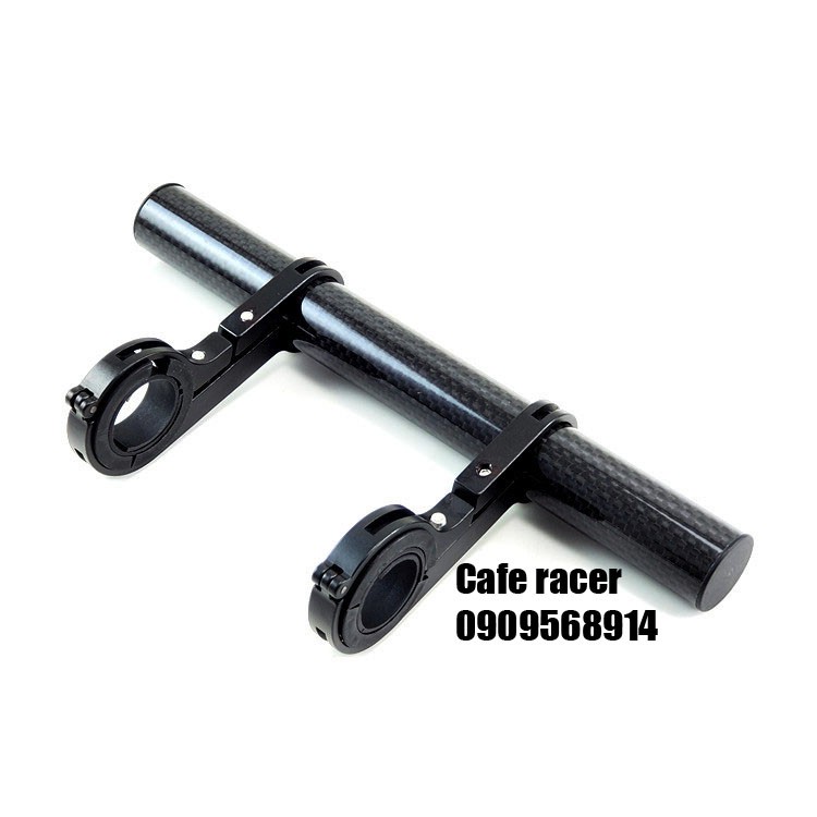 Gá carbon kẹp ghi đông mô tô xe đạp dùng lắp điện thoại camear hành trình