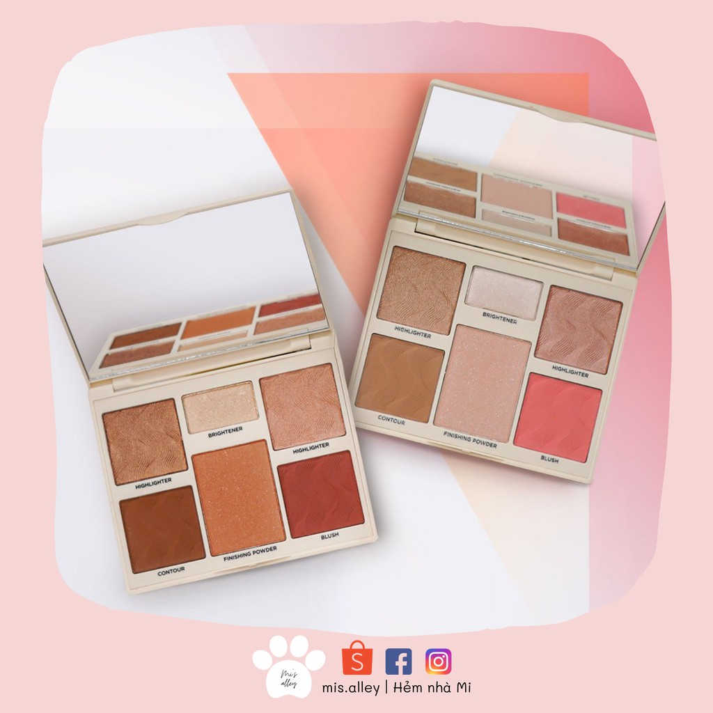 🌸CoverFX🌸Bảng phấn complexion Face Perfector Palette: highlight, bronzer, blusher Pallette