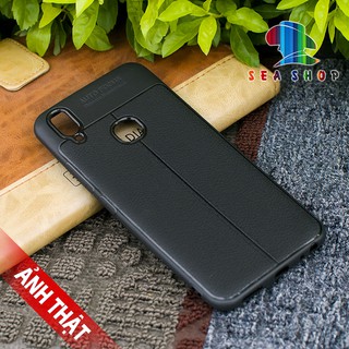 Ốp lưng dẻo cho Vivo V9 vân giả da Auto Focus