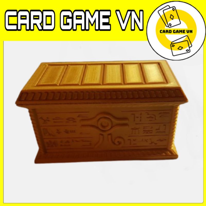 [HỘP BÀI] Hộp Bài YuGiOh - Hộp đựng bài Millennium Puzzle màu Vàng Gold - Card Game VN