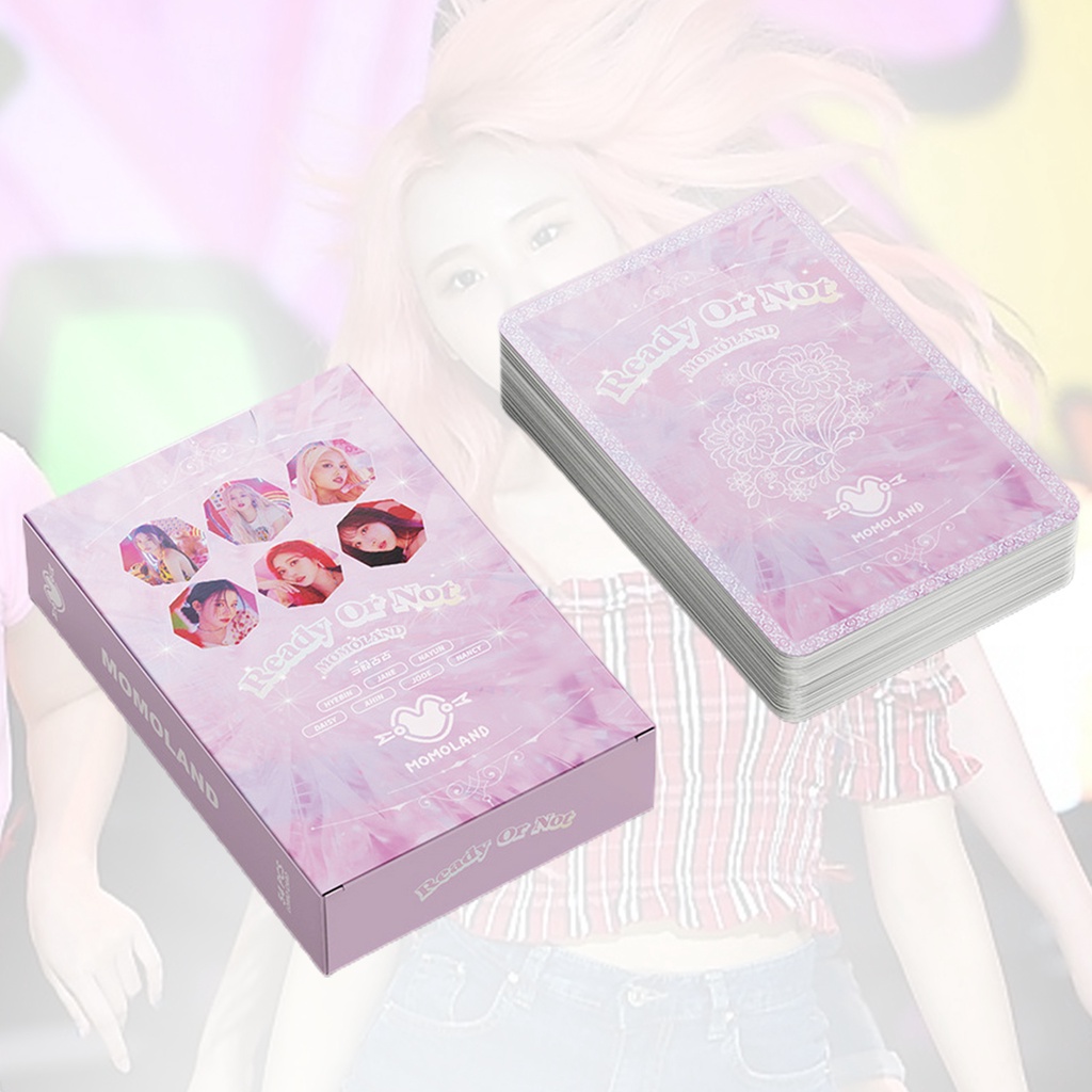 Set 54 Tấm Thẻ Lomo In Hình Nhóm Nhạc Momoland Dùng Để Trang Trí Album Ảnh
