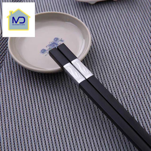 (Loại 1 dày) Đũa khảm vàng bạc chống mốc chịu nhiệt cao cấp